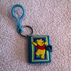 Winnie the Pooh Blue Keychain Picture Wallet